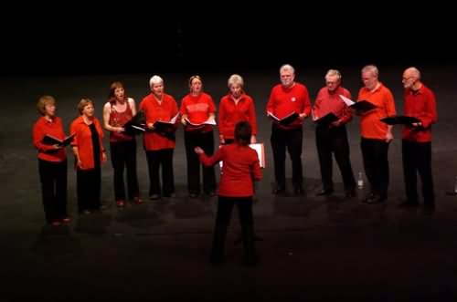 The East Lancs Clarion Choir performing at the Royal Northern College of Music as part of the 25th Street Choirs Festival held in Manchester The East Lancs Clarion Choir performing at the Royal Northern College of Music